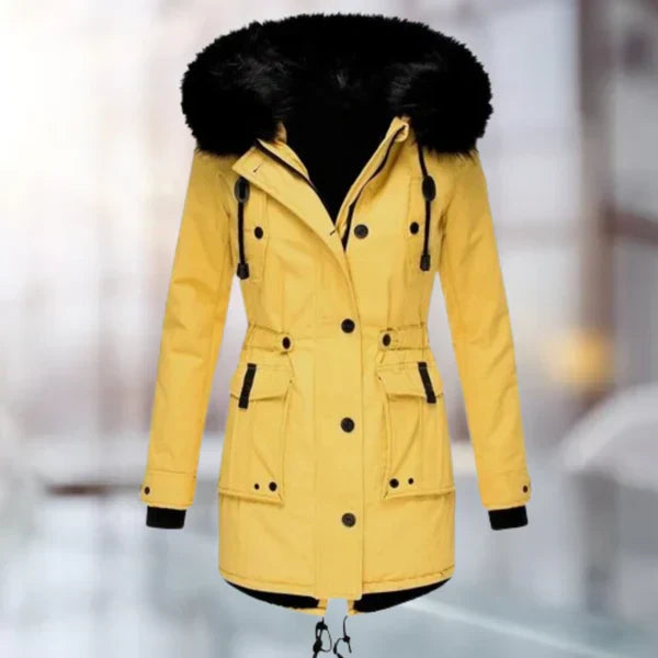 Street-Wave Women's Winter Coat With Fur Trim Warm Cozy Parka For Cold Days All Weather