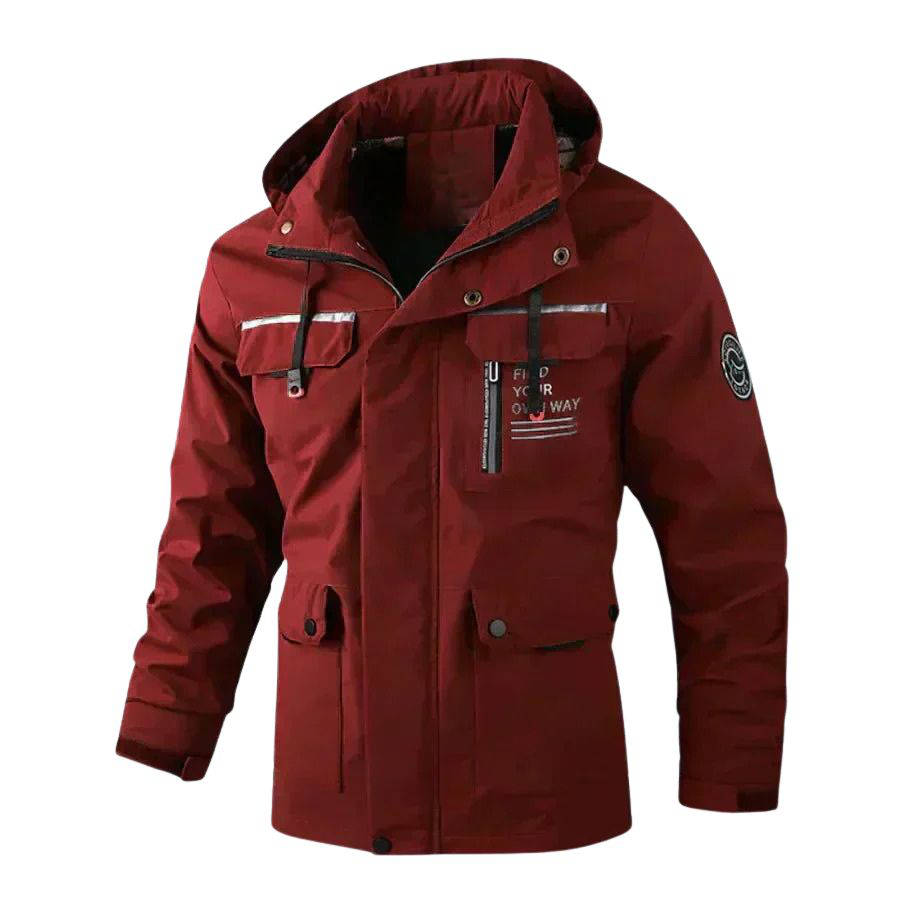 Street-Wave Mens Outdoor Winter Jacket With Pockets Lightweight Insulated Winter Coat For Men