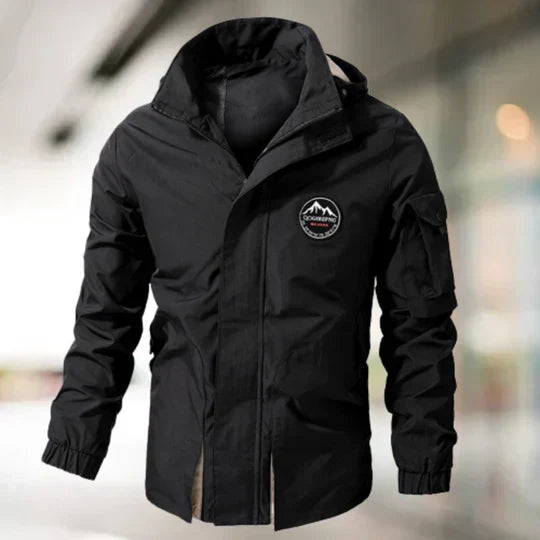Street-Wave Windproof Military Bomber Cargo Jacket With Practical Cargo Pockets For Outdoor Enthusiasts And Urbanites