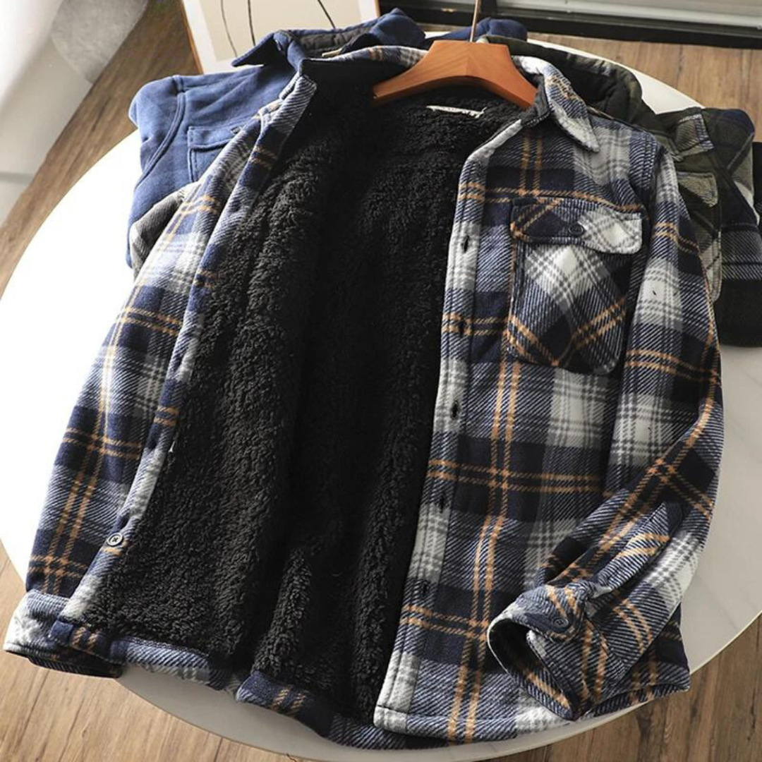 Street-Wave Mens Fleece Jacket With Sherpa Lining Cozy Warmth For Modern Men Outdoor