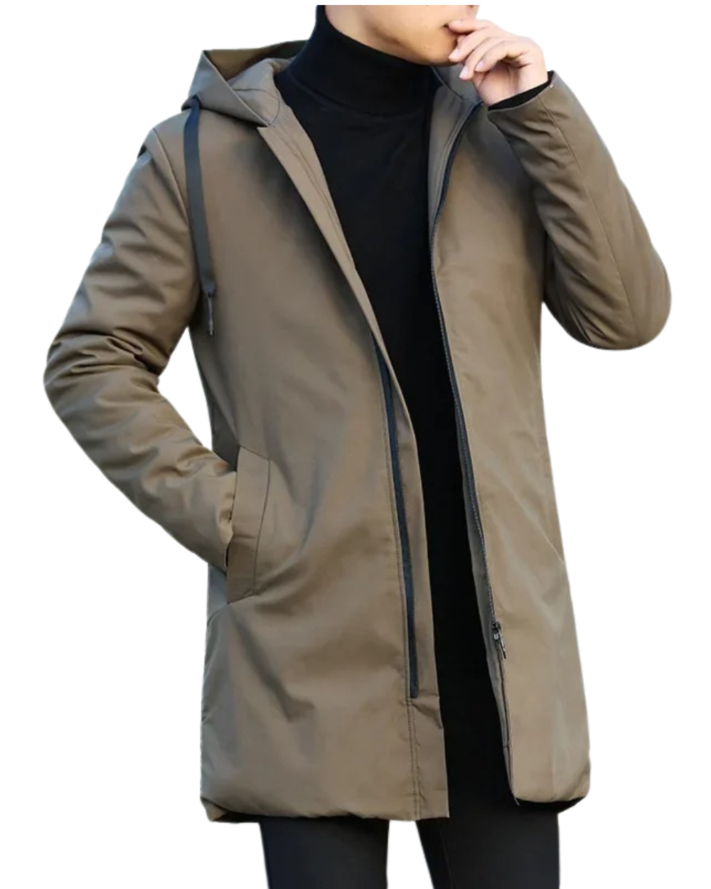 Street Wave Men's Windbreaker Jacket Water Resistant All Weather City Coat for Professionals