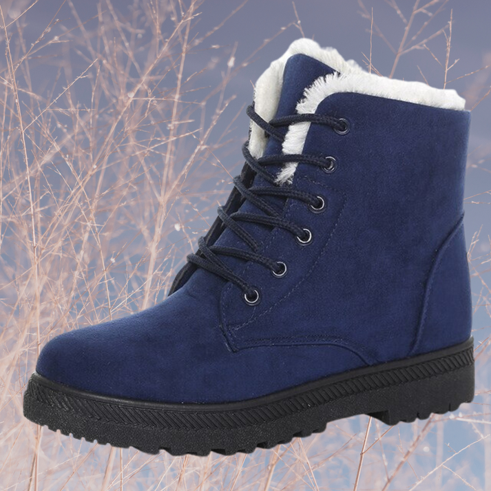 Street-Wave Fleece-Lined Womens Winter Boots Cozy Warmth Durable Comfort For Women