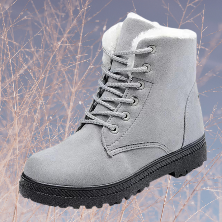 Street-Wave Fleece-Lined Womens Winter Boots Cozy Warmth Durable Comfort For Women