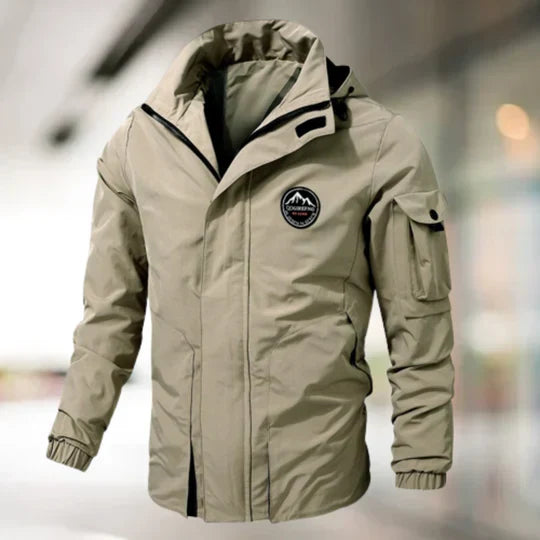 Street-Wave Windproof Military Bomber Cargo Jacket With Practical Cargo Pockets For Outdoor Enthusiasts And Urbanites