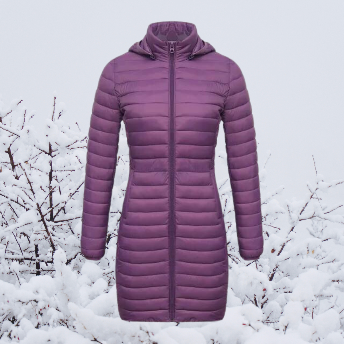 Street-wave Long Puffer Coat for Women Extra Warmth and Style for Winter Weather
