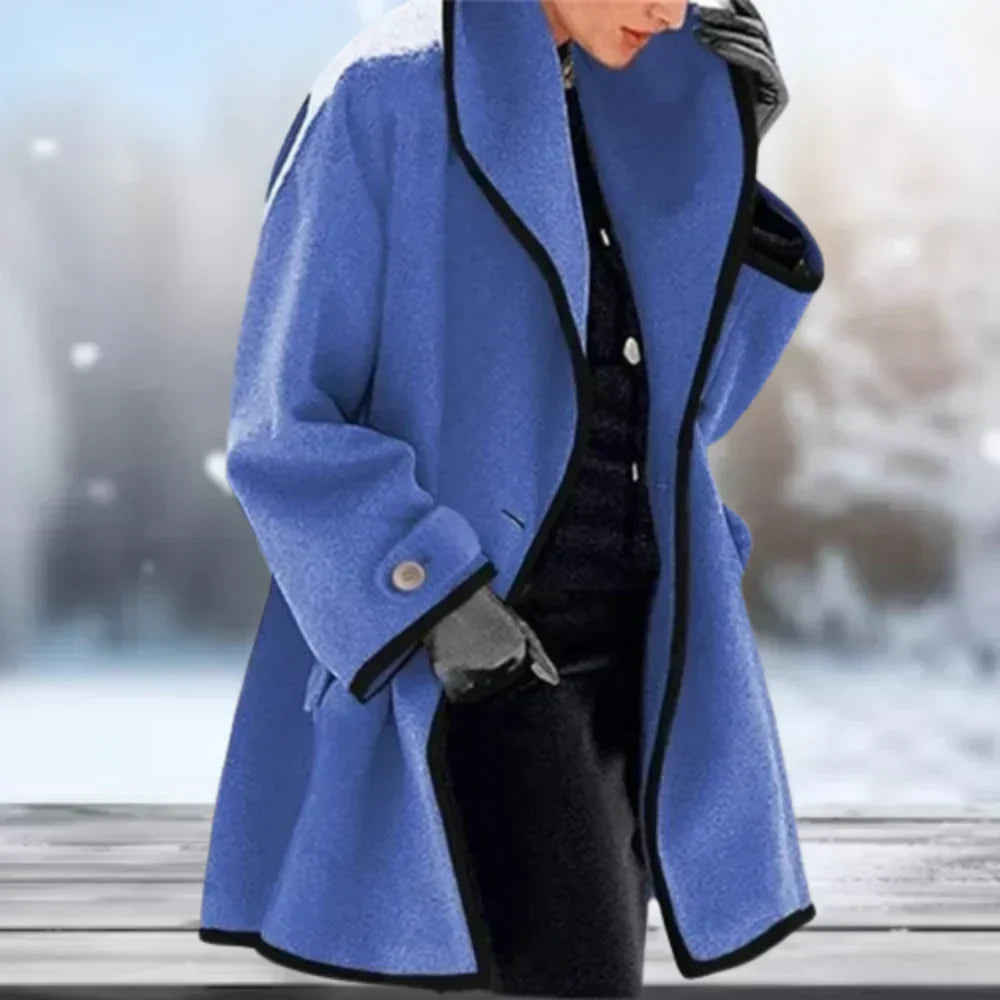 Street-Wave Wool Coat Carmel Retro Chic Outerwear For Women With Cozy Warmth And Durability