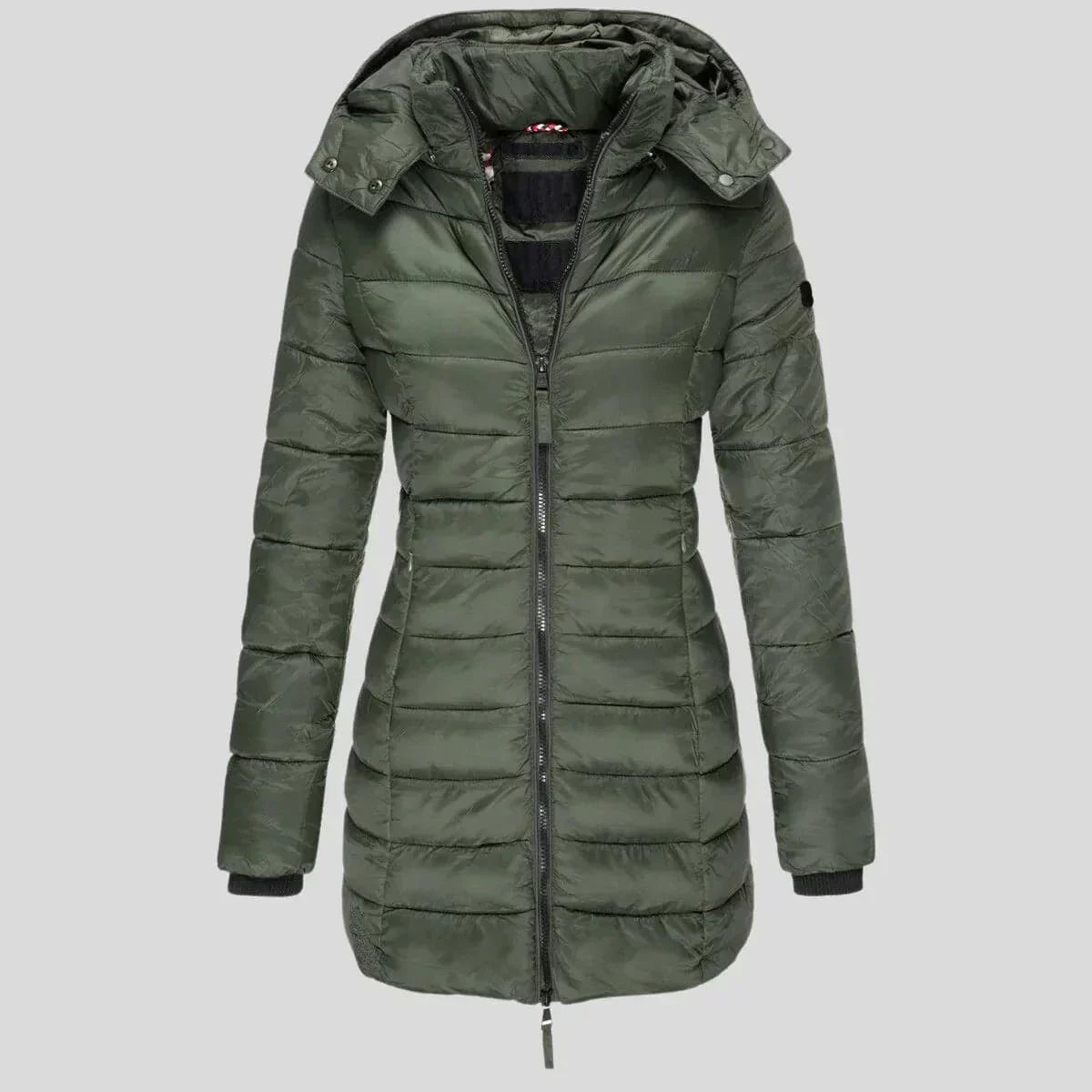 Street-Wave Women Warm Puffer Jacket With Hood Insulated Coat For Cozy Winter Style