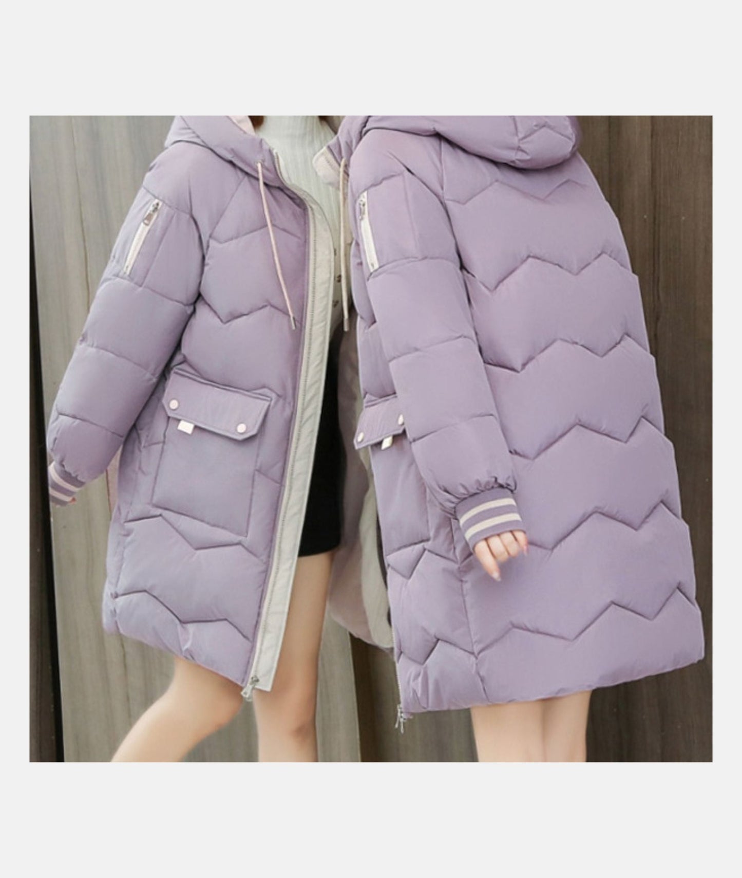 Streetwave Women's Puffer Winter Coat With Elegant Fit Warmth Hood And Practical Pockets