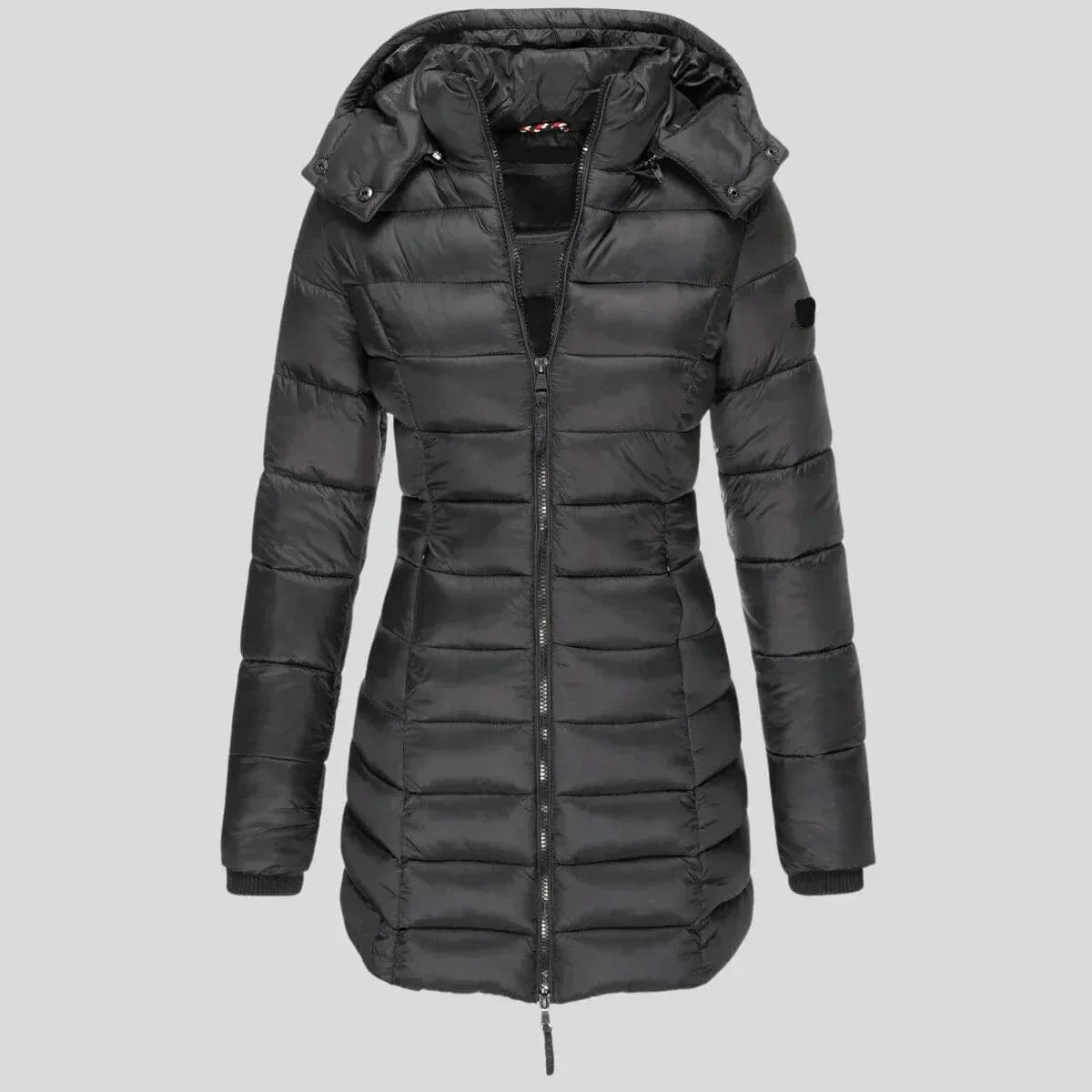 Street-Wave Women Warm Puffer Jacket With Hood Insulated Coat For Cozy Winter Style