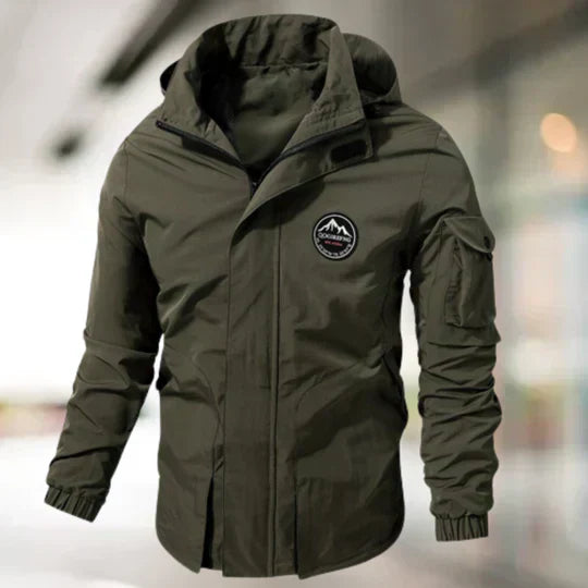 Street-Wave Windproof Military Bomber Cargo Jacket With Practical Cargo Pockets For Outdoor Enthusiasts And Urbanites