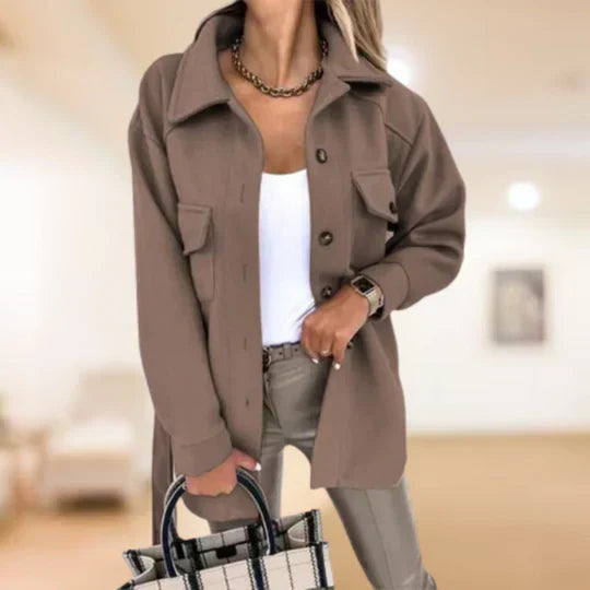 Street Wave Womens Warm Trench Coat Cozy Stylish Outerwear For Cold Days Water Repellent Lined