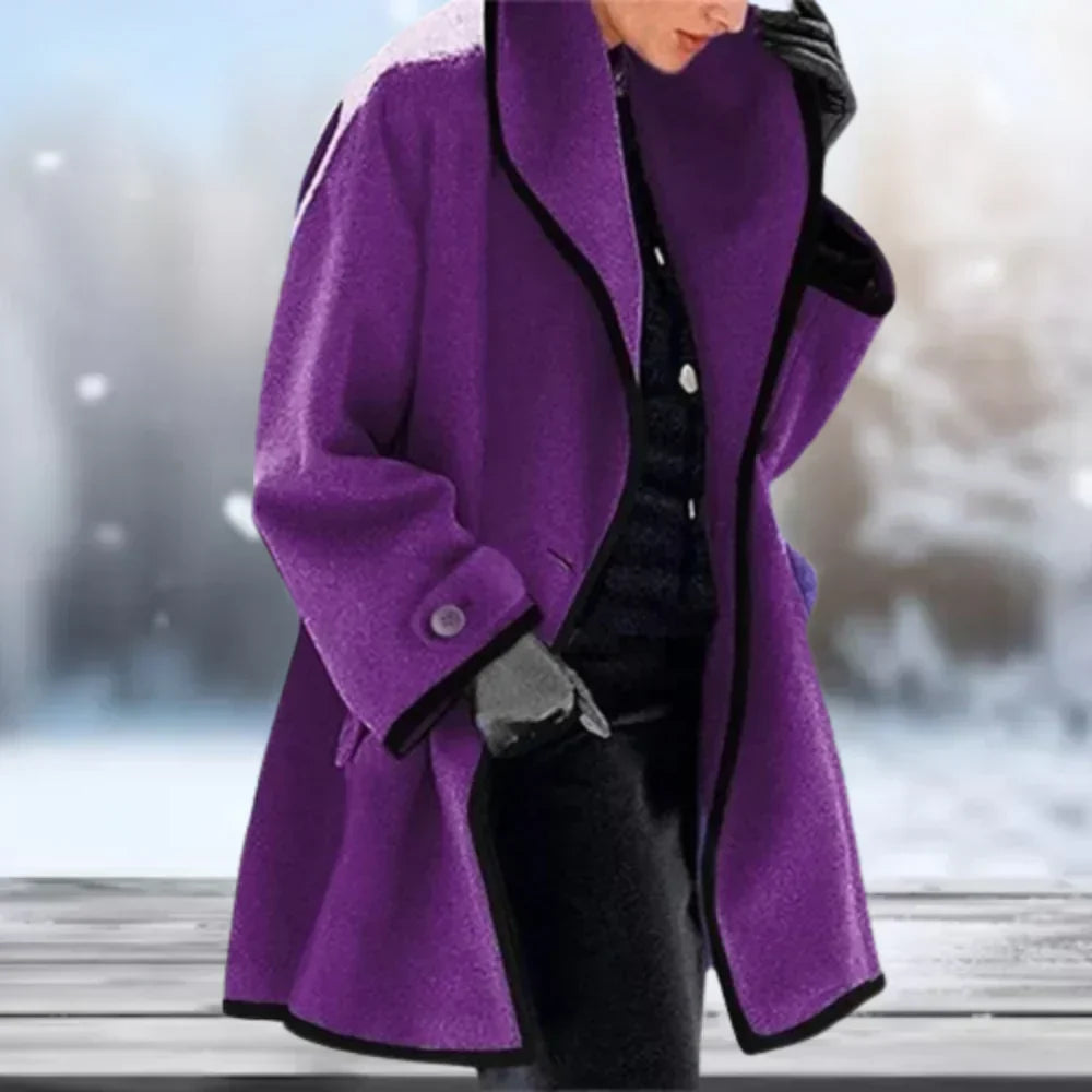 Streetwave Women's Wool Coat Retro Chic Warmth and Comfort for Style Savvy Women All Seasons