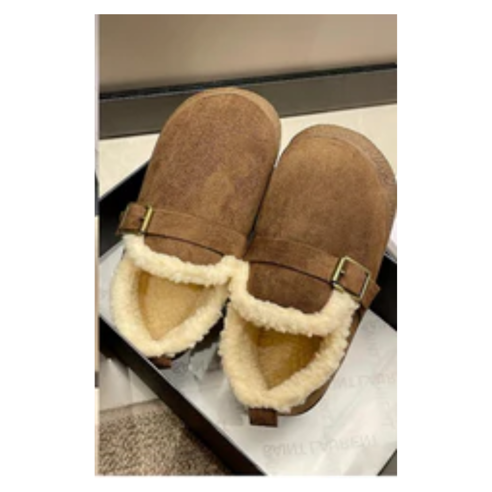 Street Wave Orthopedic Womens Winter Shoes With Warm Faux Shearling Lining For Women Who Stand All Day