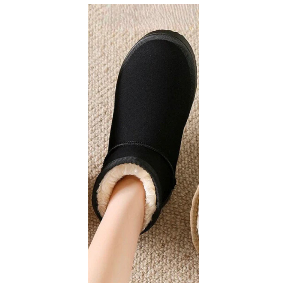 Streetwave Orthopedic Winter Boots for Women Warm Cozy Comfort With Suede Leather and Fur Trim