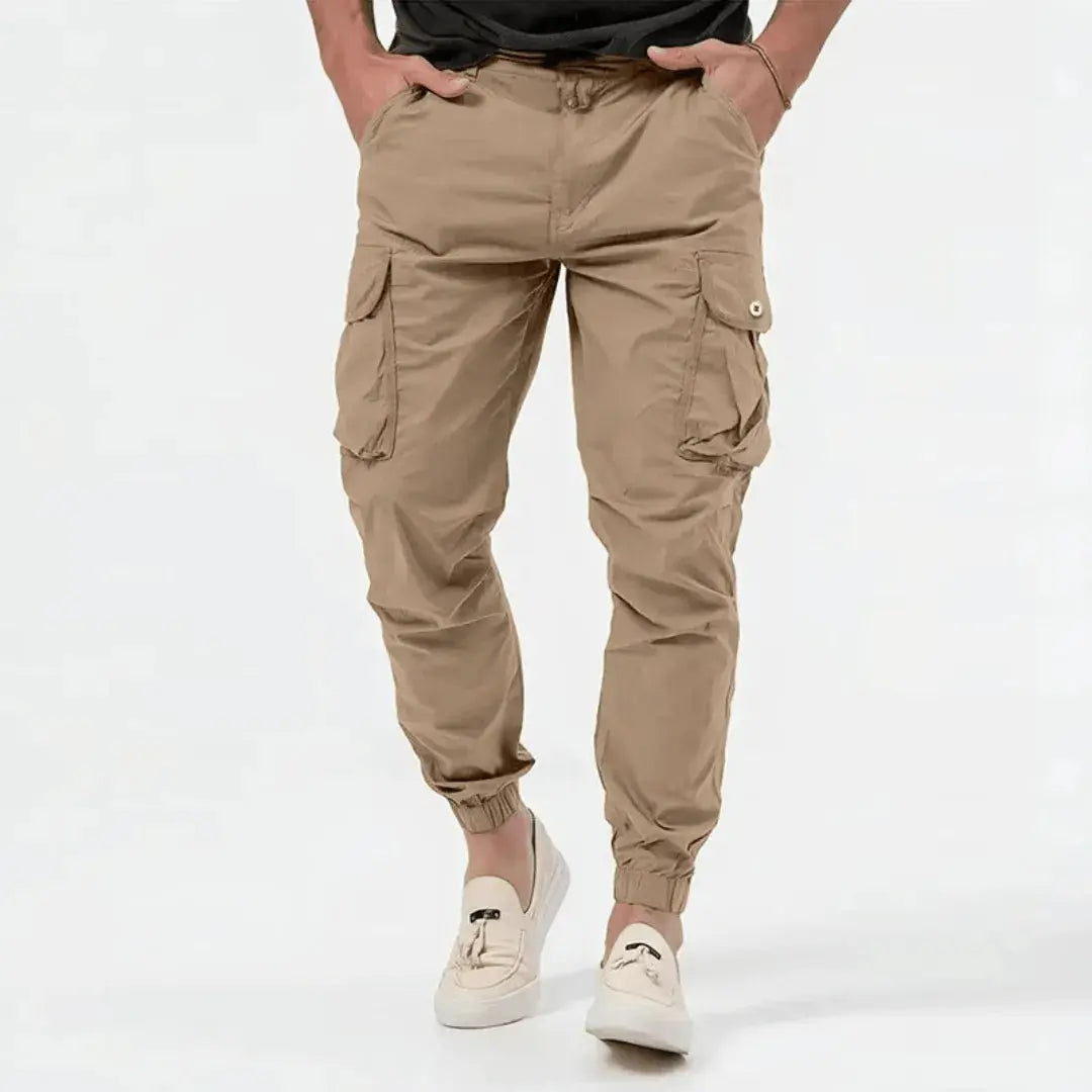 Urban Pulse Cargo Joggers By Street-Wave Cotton Comfort With Four Way Stretch And Utility Pockets