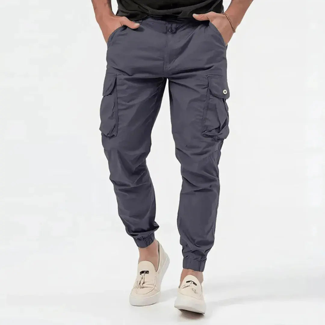 Urban Pulse Cargo Joggers By Street-Wave Cotton Comfort With Four Way Stretch And Utility Pockets