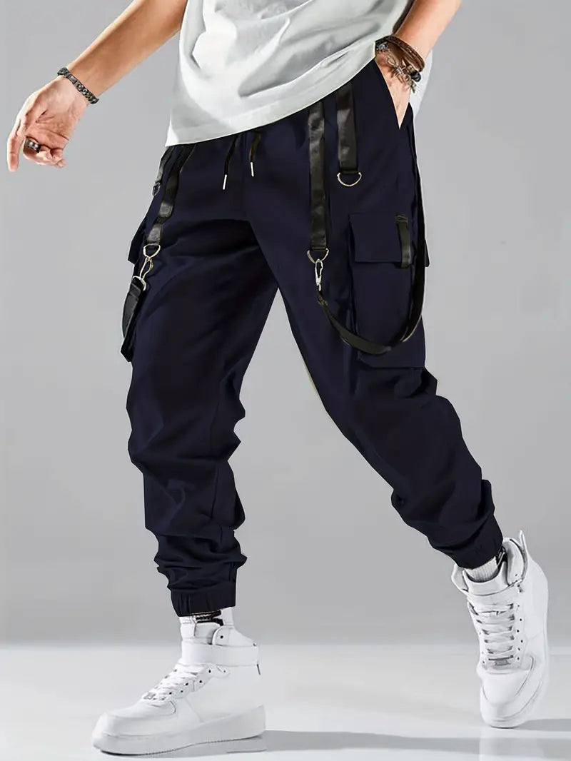 Street Wave Men's Cotton Cargo Pants for Everyday Comfort with Multiple Utility Pockets