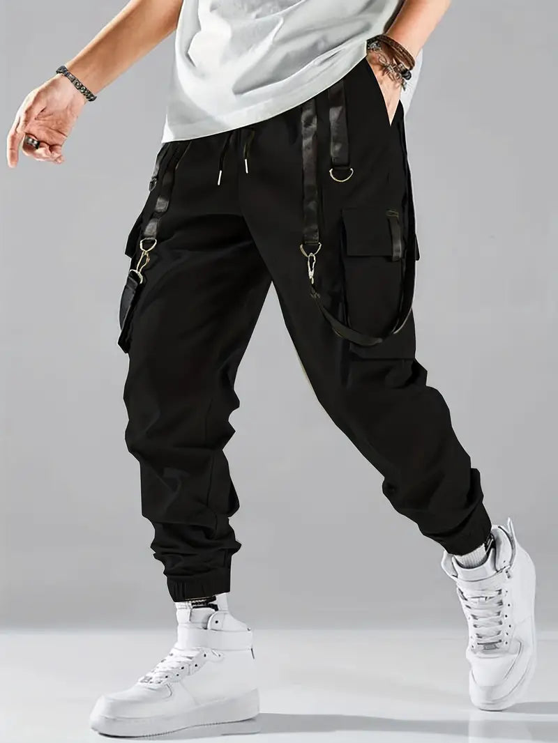 Street Wave Men's Cotton Cargo Pants for Everyday Comfort with Multiple Utility Pockets