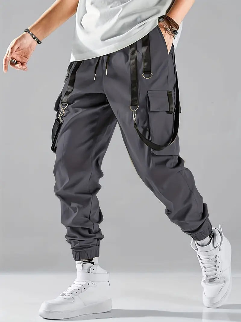 Street Wave Men's Cotton Cargo Pants for Everyday Comfort with Multiple Utility Pockets