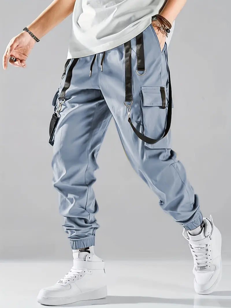 Street Wave Men's Cotton Cargo Pants for Everyday Comfort with Multiple Utility Pockets