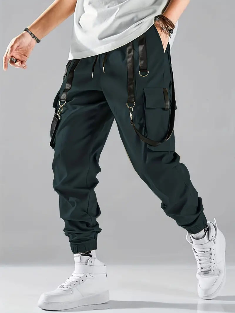 Street Wave Men's Cotton Cargo Pants for Everyday Comfort with Multiple Utility Pockets