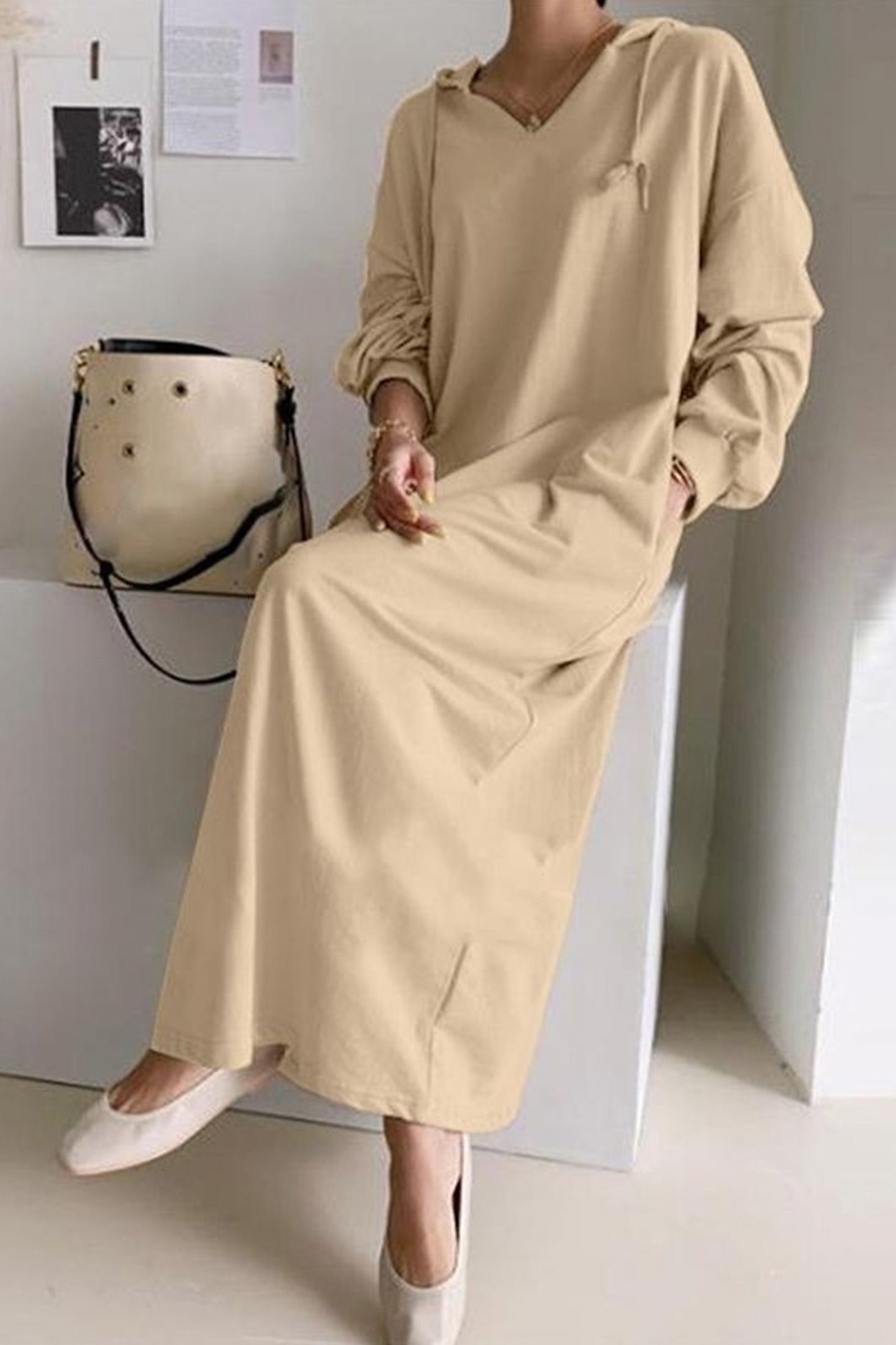 Streetwave Womens Longline Cozy Hooded Winter Coat For Everyday Warmth And Comfort