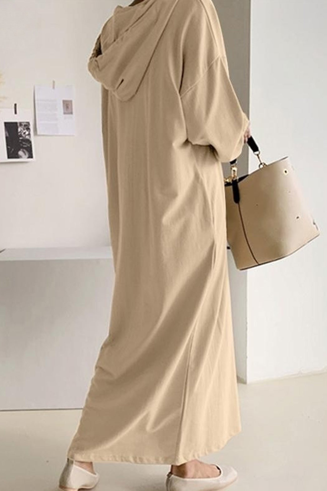 Streetwave Womens Longline Cozy Hooded Winter Coat For Everyday Warmth And Comfort