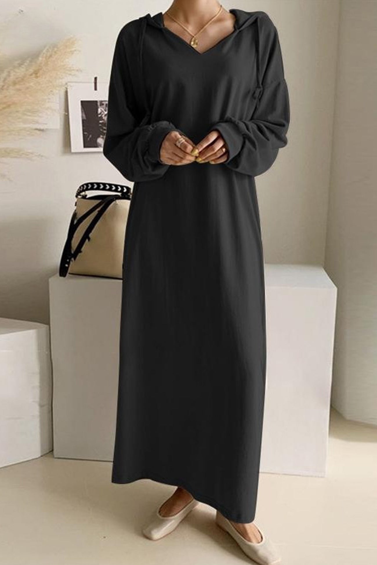 Streetwave Womens Longline Cozy Hooded Winter Coat For Everyday Warmth And Comfort