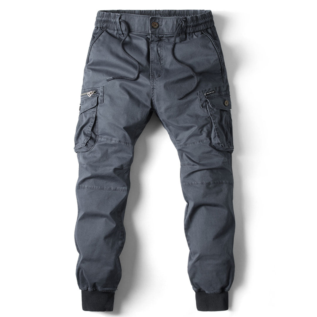 Streetwave Men's Long Cargo Pants With Multiple Pockets For Modern Men Durable Comfort
