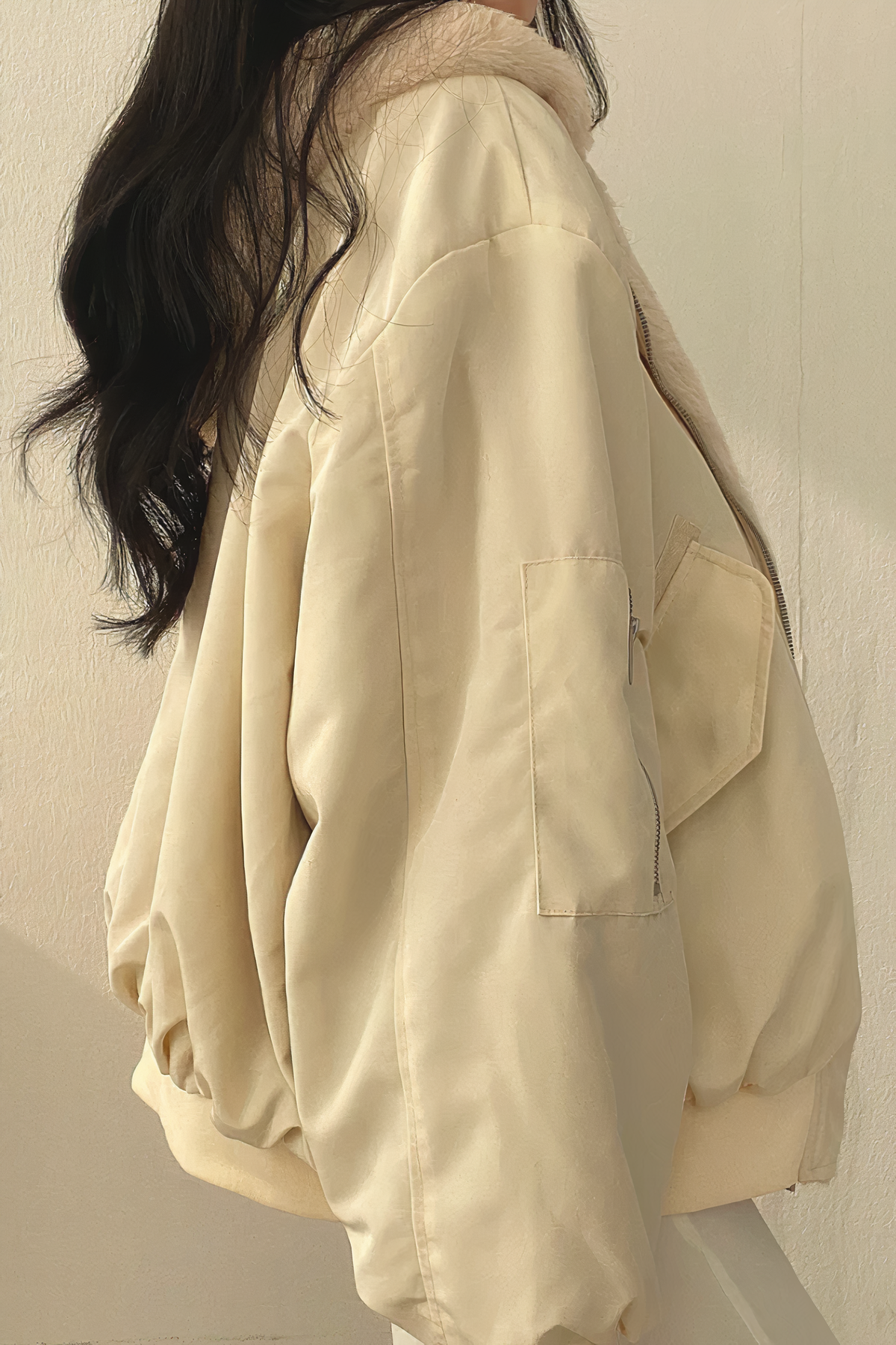 Street-Wave Cashmere Hooded Winter Coat for Women Luxuriously Warm and Chic Cozy Outerwear