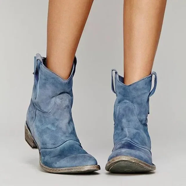 Streetwave Leather Boots for Women Vintage Style Ankle Boots With Rustic Charm And Comfort