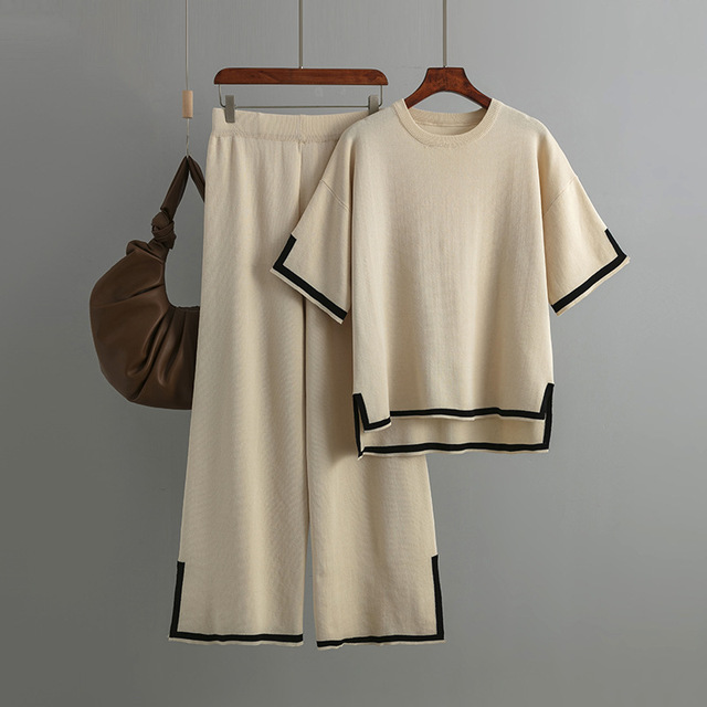 Serenity Korean Style Two Piece Set Women Lightweight Breathable Chic Casual Summer Outfit