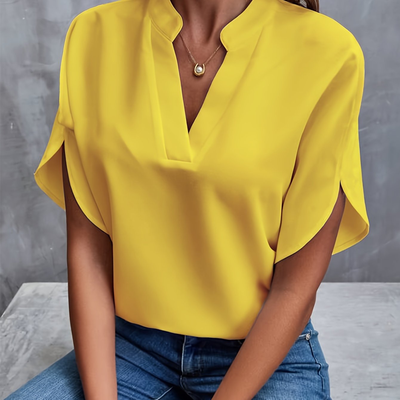 Streetwave Elegant Blouse For Women Airy Cotton Blend Comfortable Spring Top Perfect For Work And Casual Wear