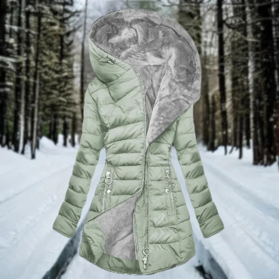 Street Wave Womens Puffer Coat Ultra Warm Plush Hooded Winter Coat For Cozy All Day Wear