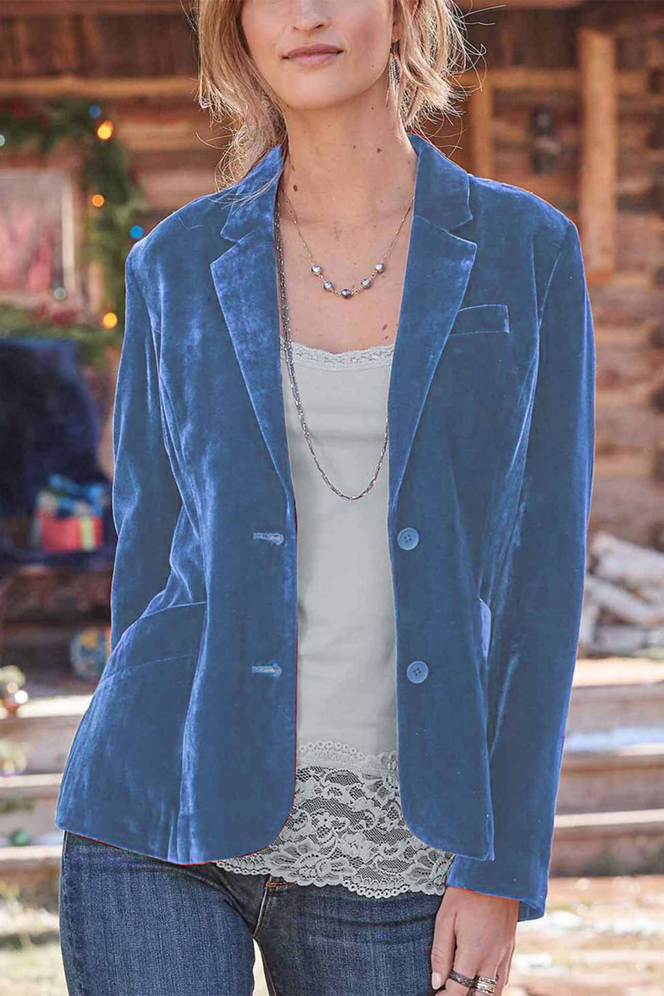 Street Wave Velvet Slim Fit Crop Blazer Ruby Red For Women Elegant Luxe Outerwear