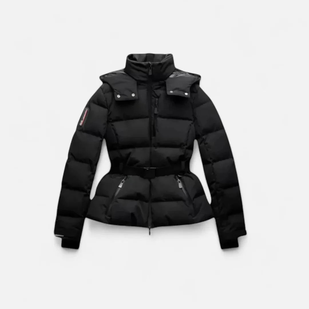 Waylynn Belted Puffer Jacket For Women Water Resistant Warmth