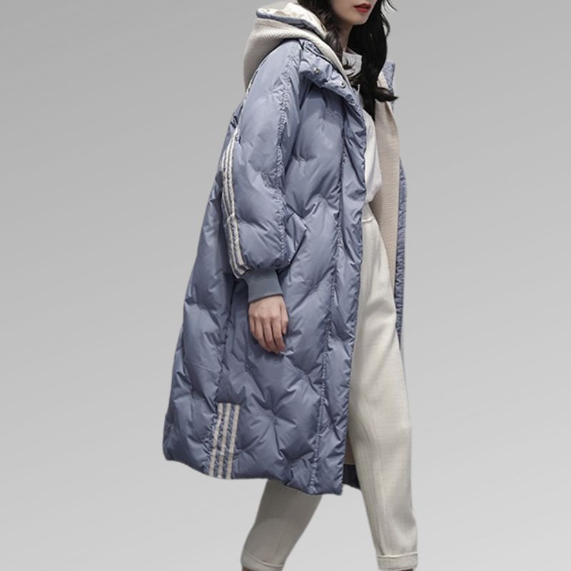 Hannah Luxurious Long Coat For Confident Women By Streetwave Premium Puffer Overcoat