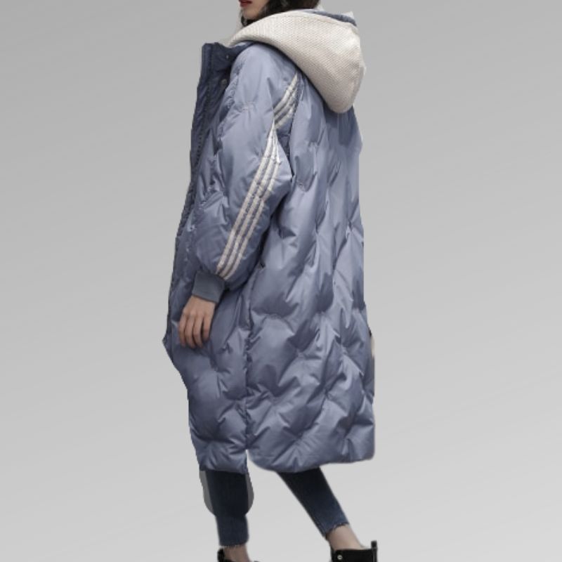 Hannah Luxurious Long Coat For Confident Women By Streetwave Premium Puffer Overcoat