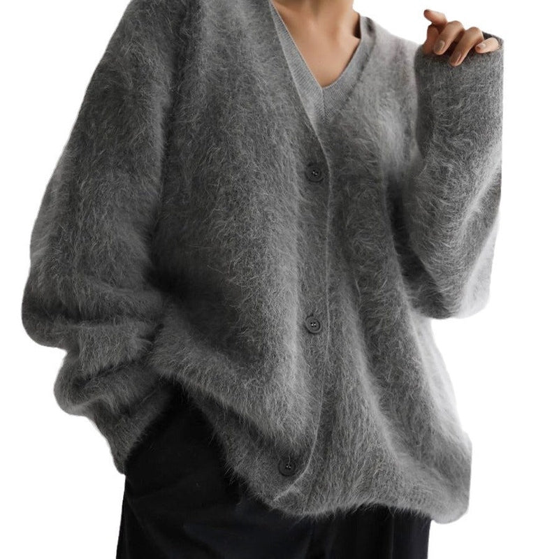 Marina Women's Cardigan By Street Wave Cozy Soft Fuzzy Knit For Everyday Occasions