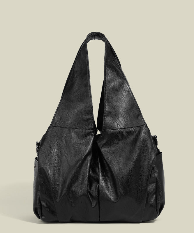 Sacs à bandoulière polyvalents en similicuir noir solide et durable - Street-Wave
