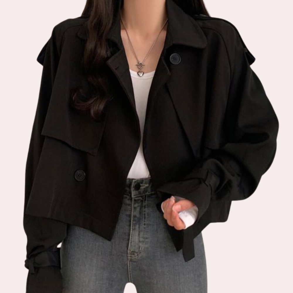 Streetwave Sienna Short Jacket For Women Modern Look Comfortable Fit Trendy Trench Style