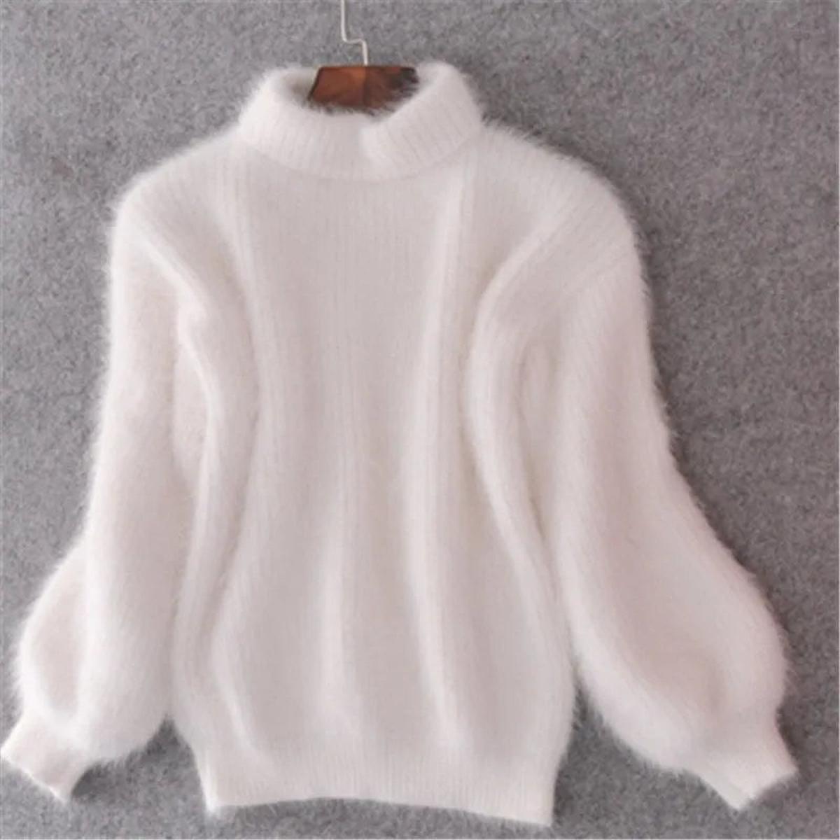 Street Wave Womens Trendy Cozy Warm High Neck Knit Sweater Fiona
