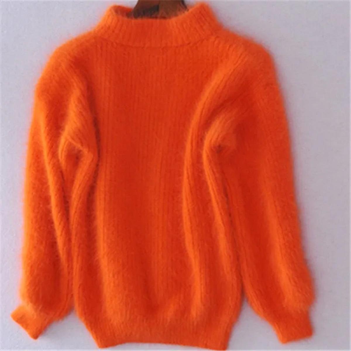 Street Wave Womens Trendy Cozy Warm High Neck Knit Sweater Fiona