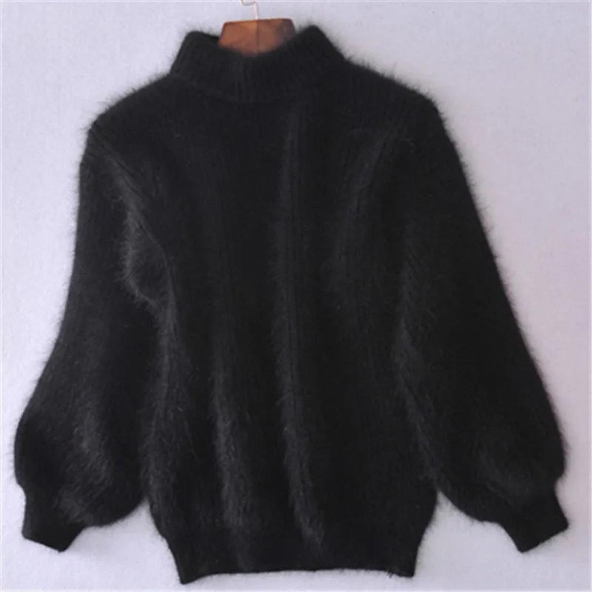 Street Wave Womens Trendy Cozy Warm High Neck Knit Sweater Fiona