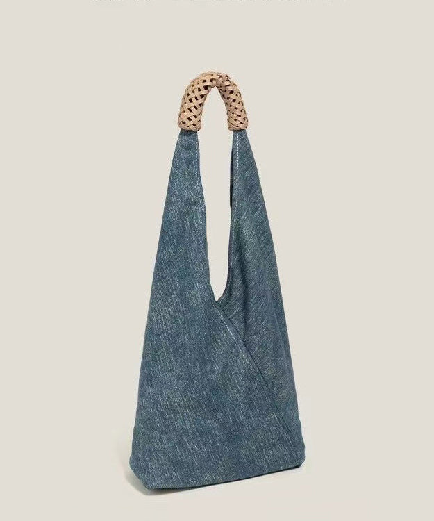 Sacs à bandoulière en denim bleu vintage au design asymétrique - Street-Wave