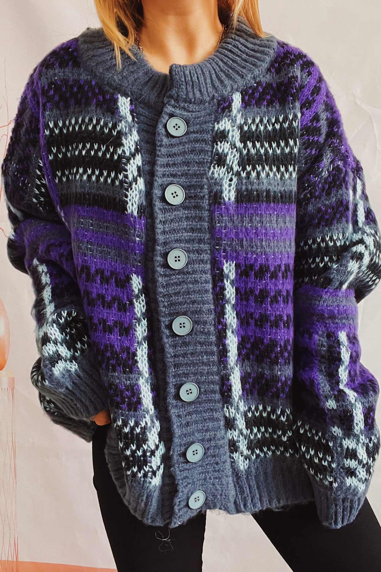 Street-wave Oversized Knit Cardigan For Women - Effortless Elegance, Cozy Comfort, Premium Quality
