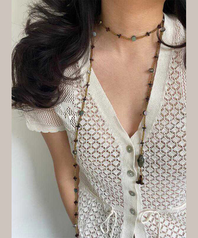 Collier vintage en argent sterling doré et perles surdorées - Street-Wave