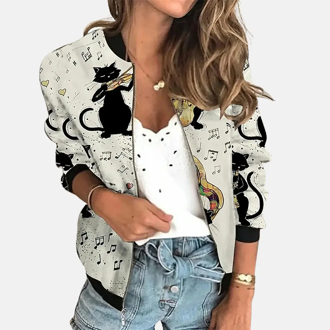 Street Wave Vintage Bomber Jacket Women Versatile Layering