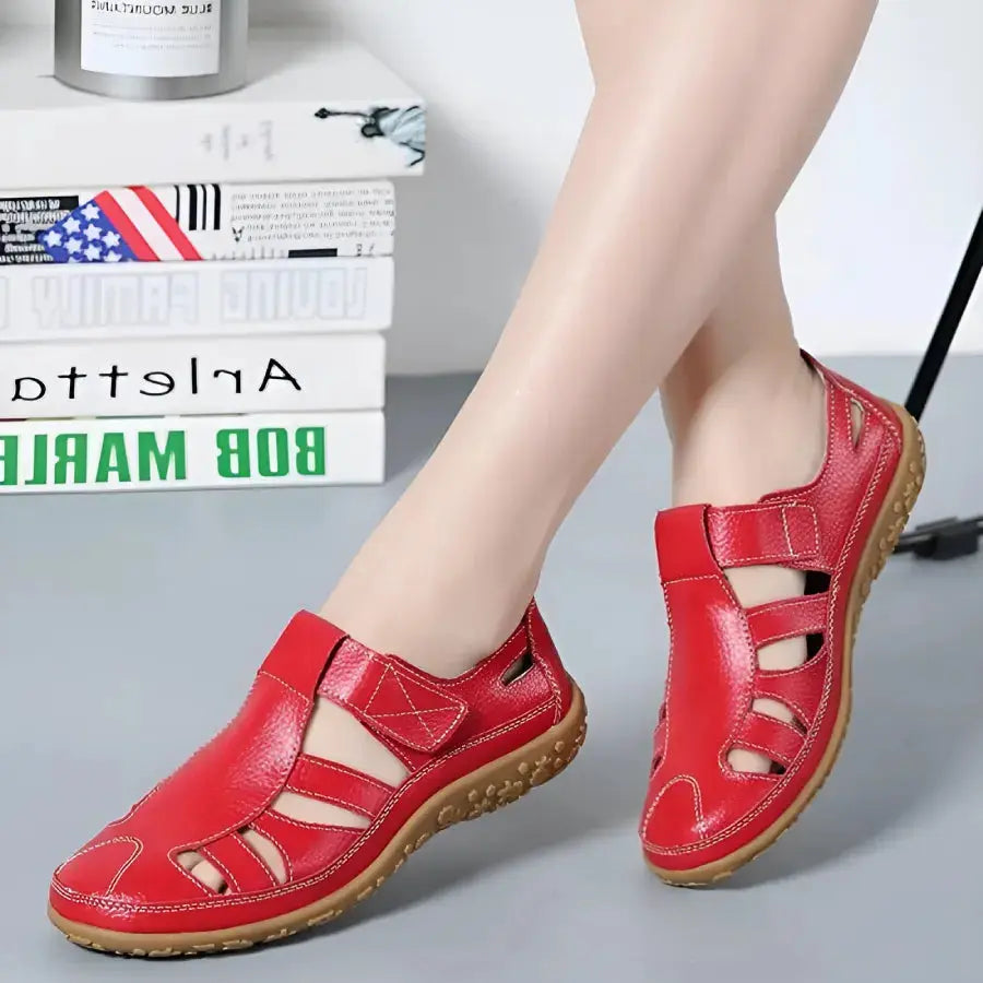 Street Wave Vintage Leather Sandals For Women Timeless Comfort