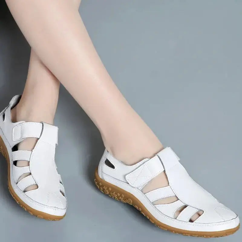 Street Wave Vintage Leather Sandals For Women Timeless Comfort